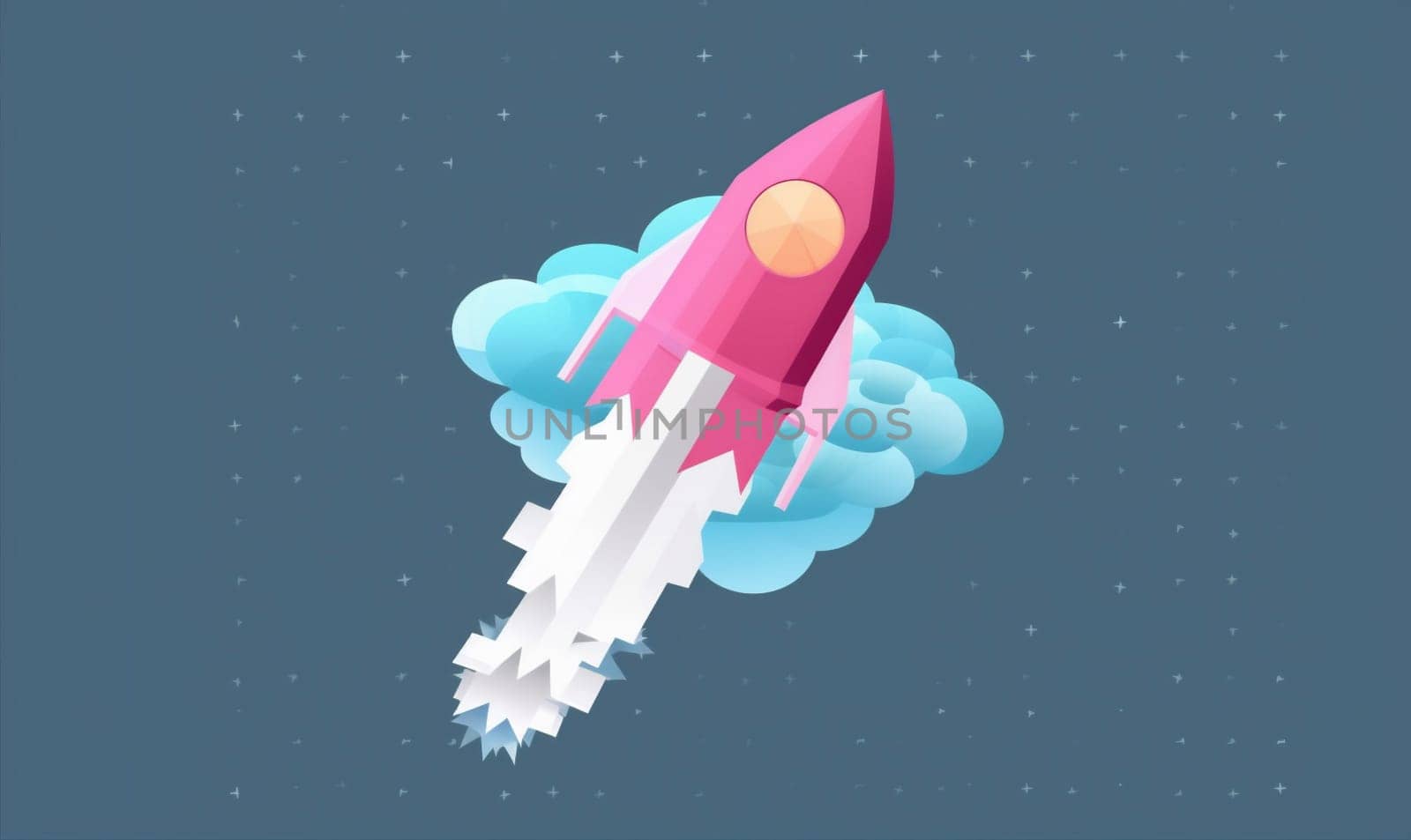 bitcoin start space technology rocket business launch startup finance spaceship. Generative AI. by Vichizh