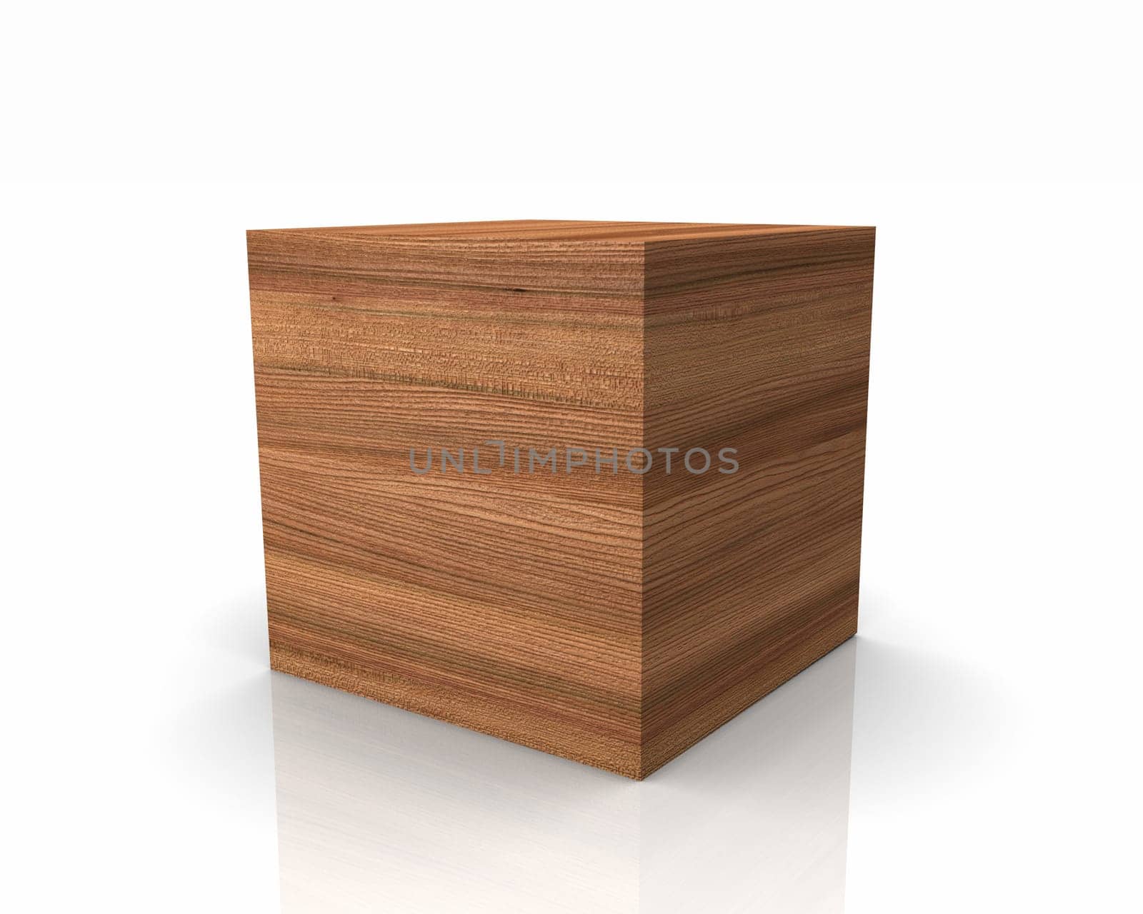 Wooden cubes with straight edges - Elm Rüster