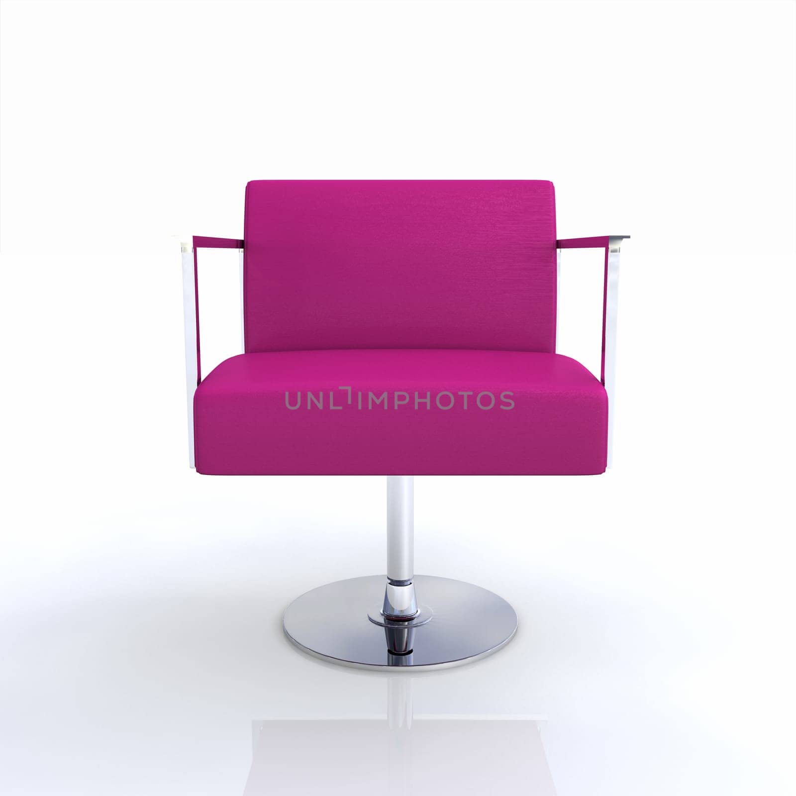 Designer Chair Silver Pink