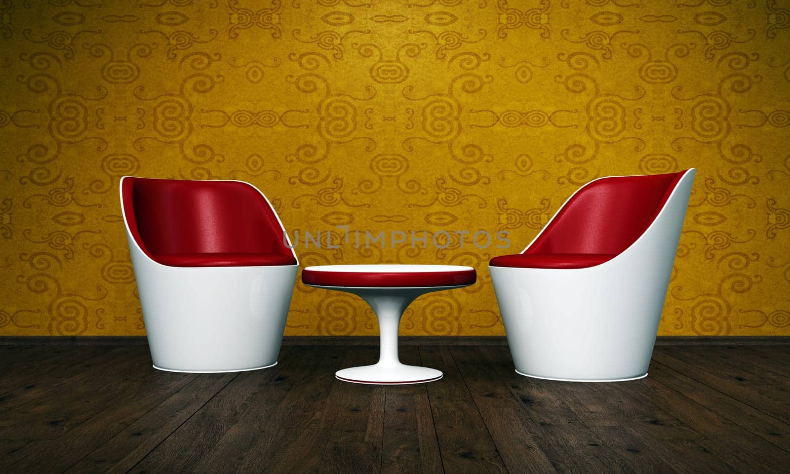 Relax Room gold red