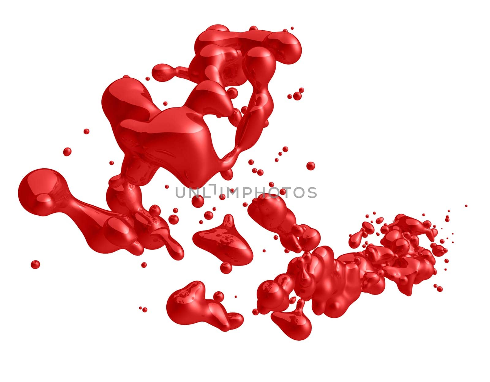 Blood spatter isolated