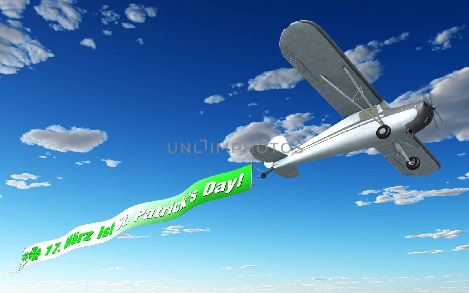Airplane Advertising - March 17 St. Patrick's Day