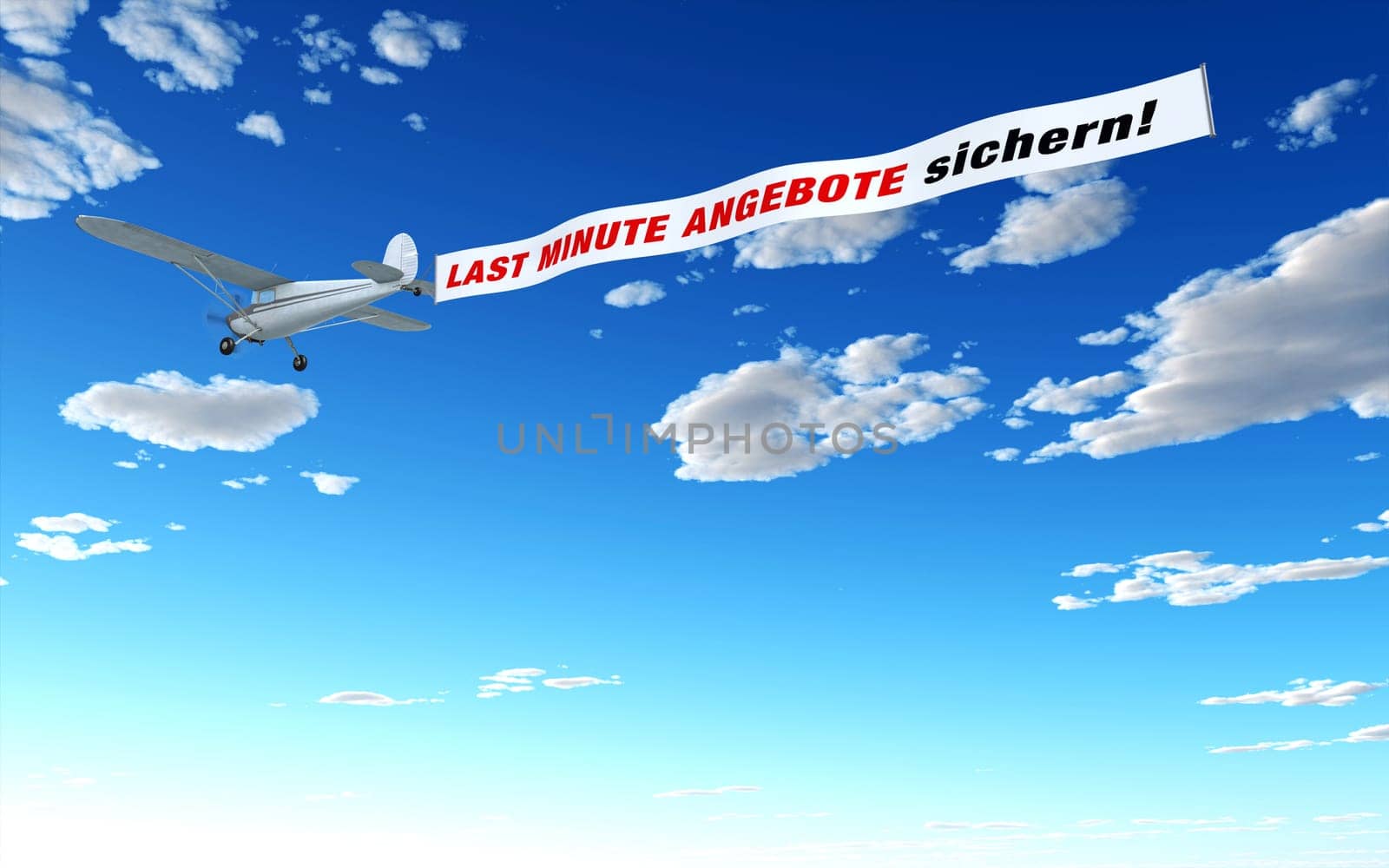 Airplane advertising - Get last minute offers!