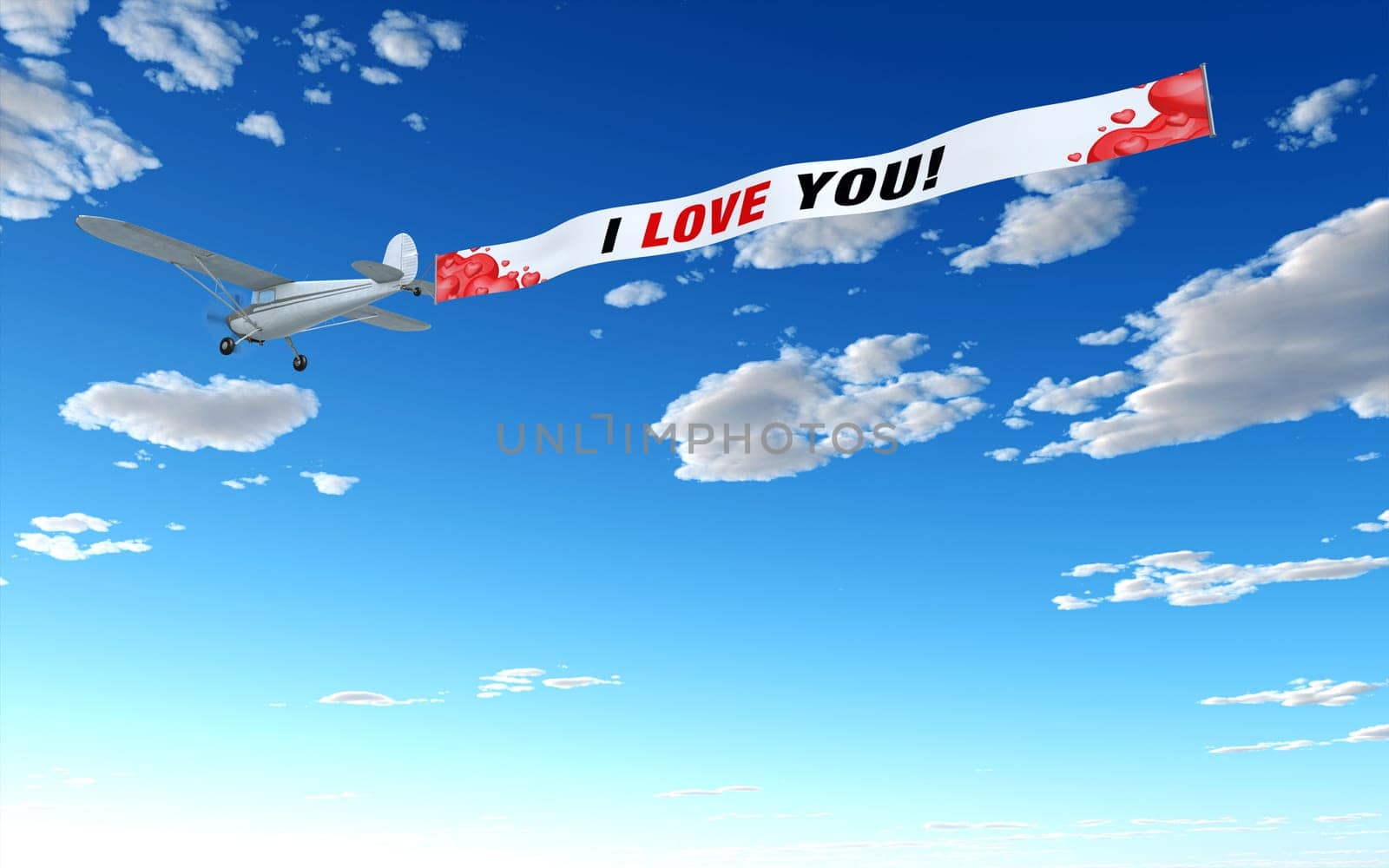 Airplane Advertising - i love u