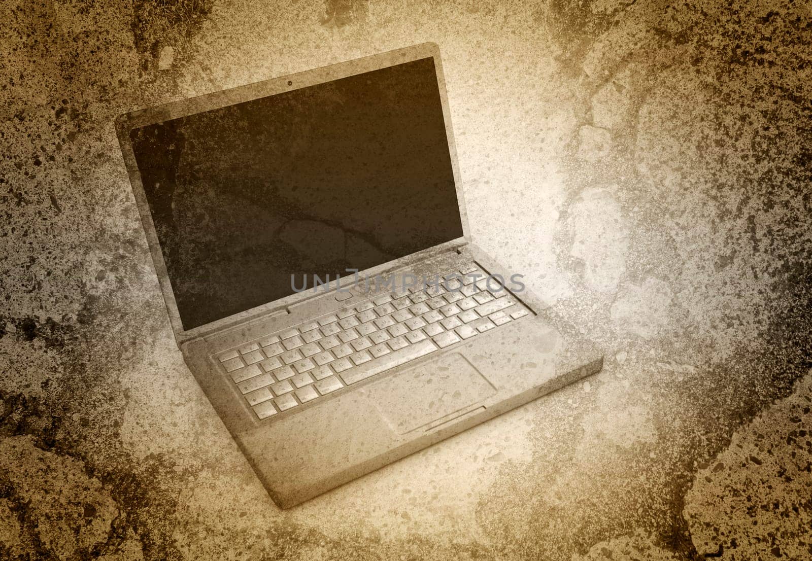 Laptop - Grunge look