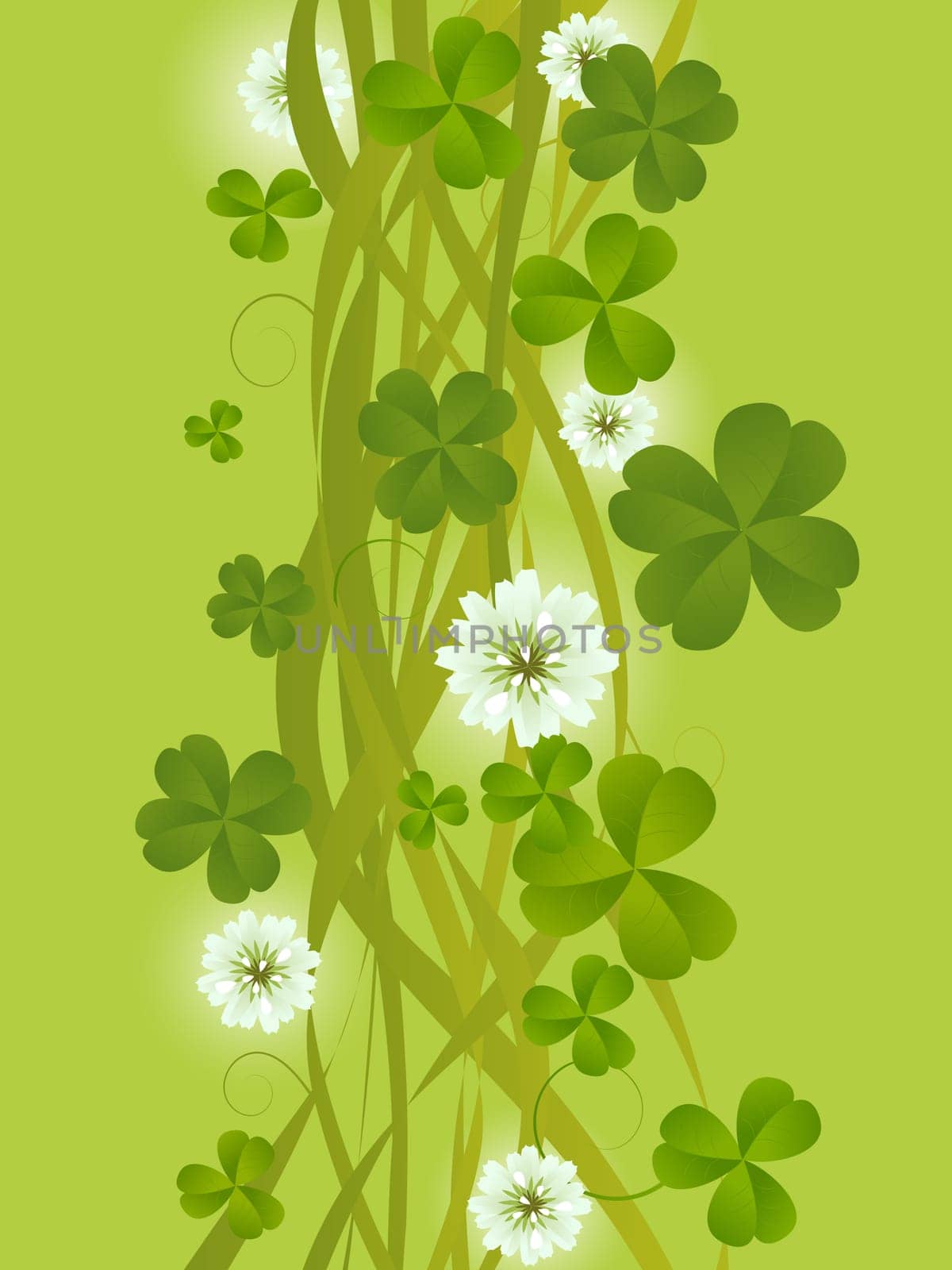 St. Patrick&#039 s Day background illustration, abstract card design