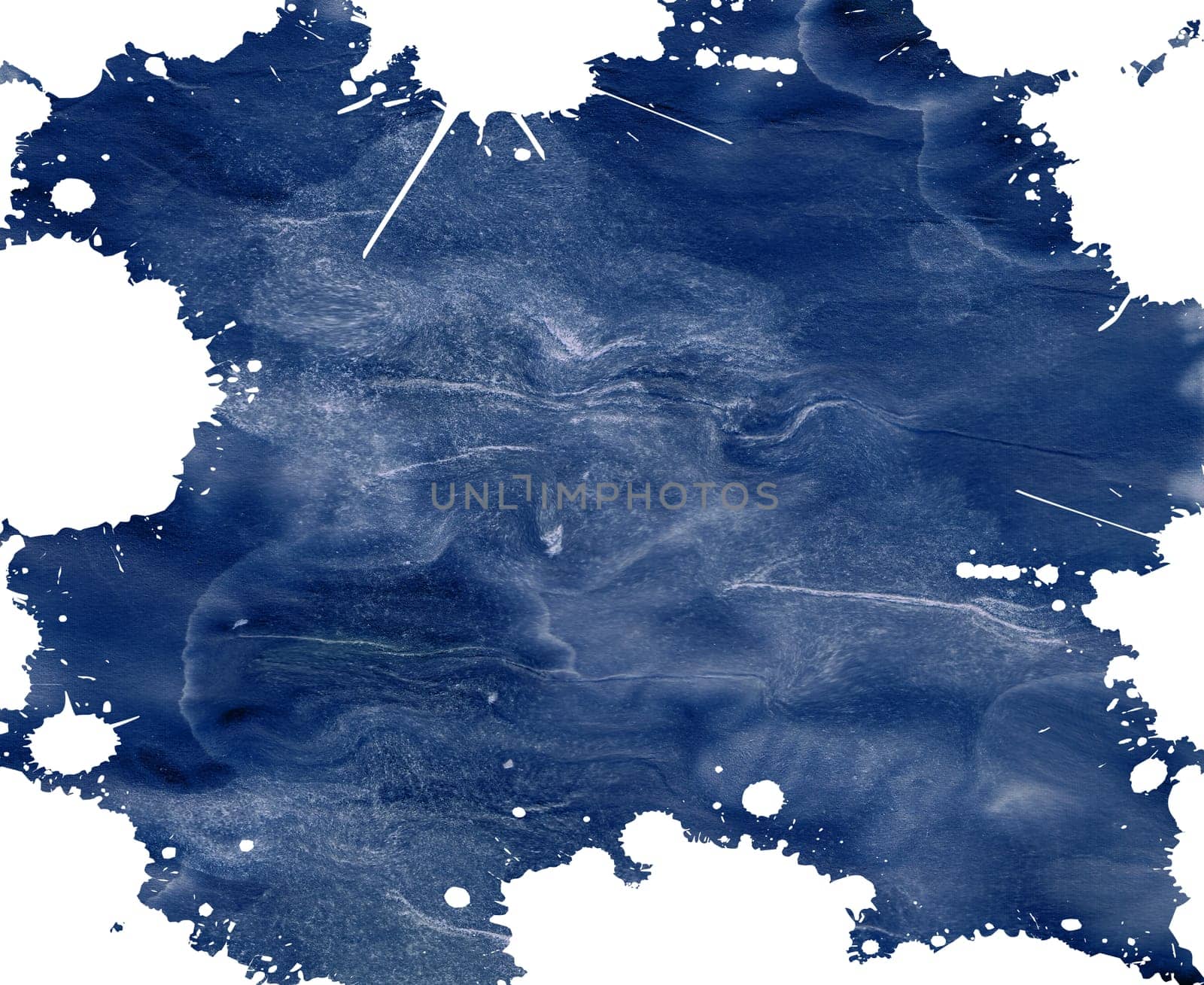 Grunge texture blue with white paint drops, background for text and image.