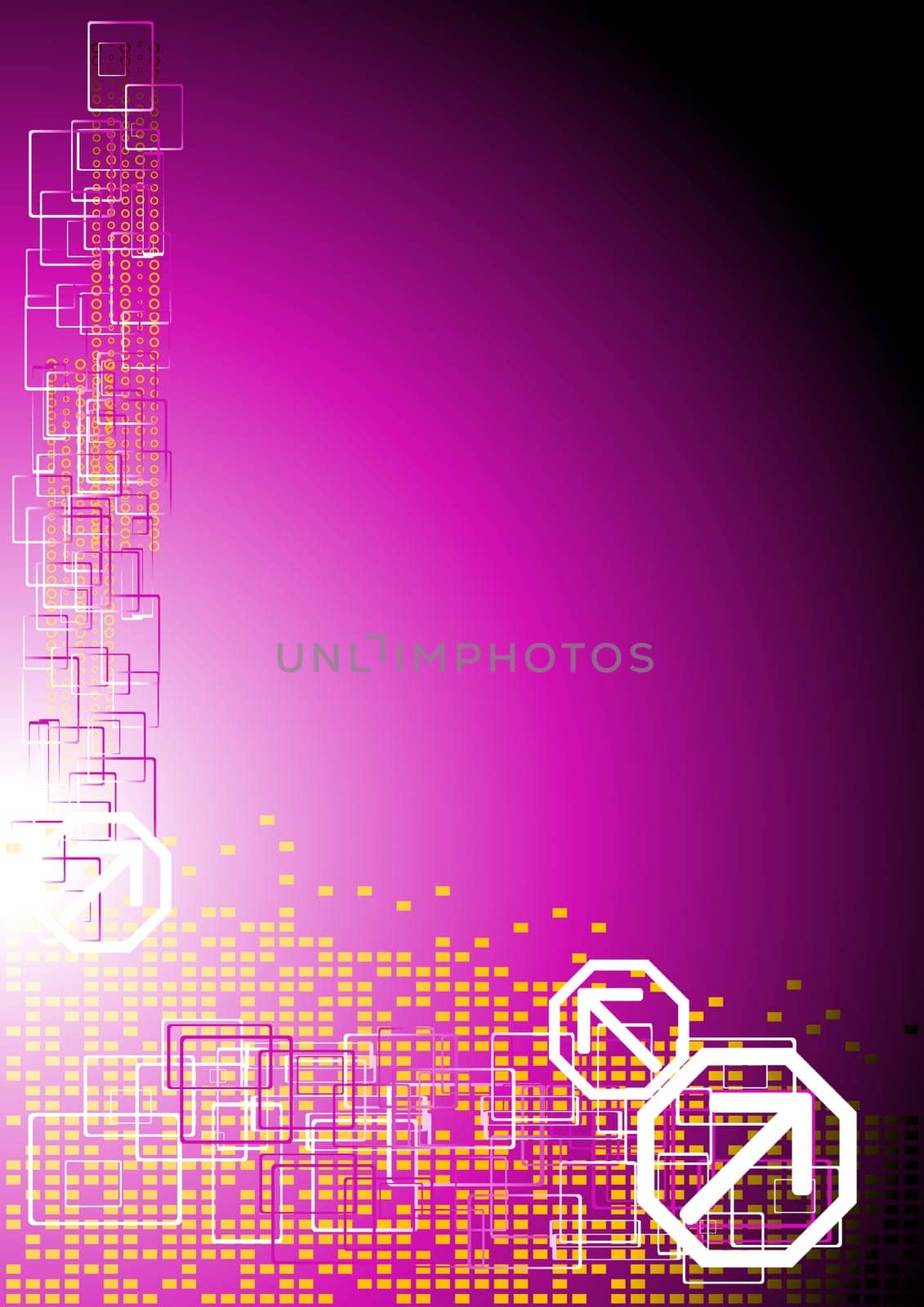 Bright abstract background with different elements for your design