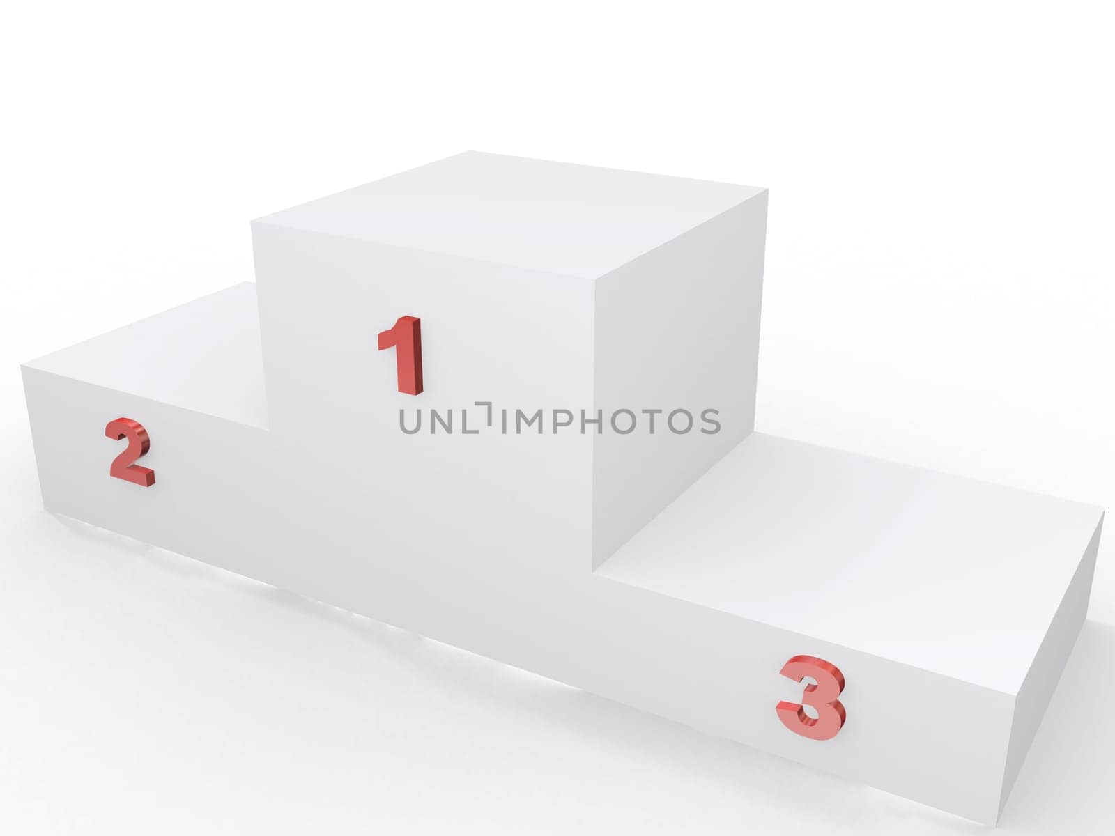 winner&#039 s podium, 3d imagen, competition concept