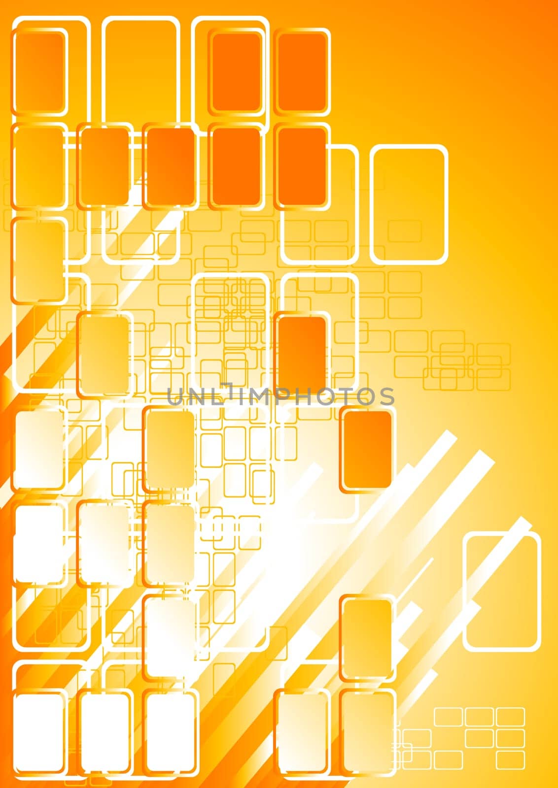 Vertical bright background with stripes and squares