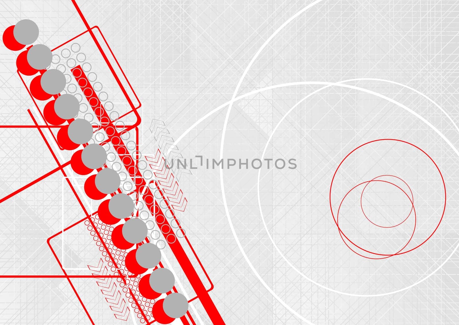 Abstract vector background with circles and arrows