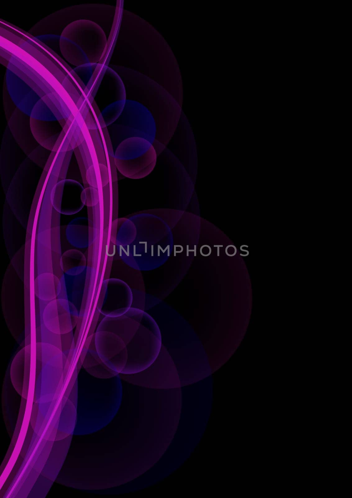 Vibrant waves and bubbles on black (eps 10)