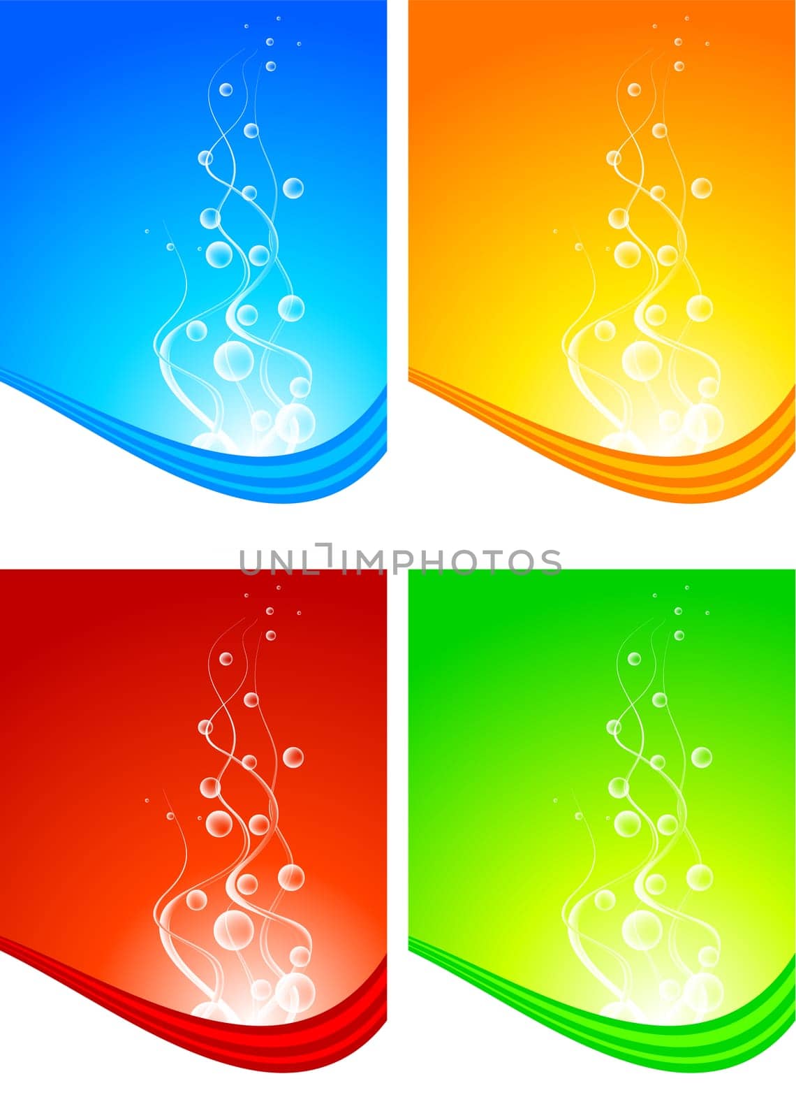 Set of abstract vertical banners - eps 10