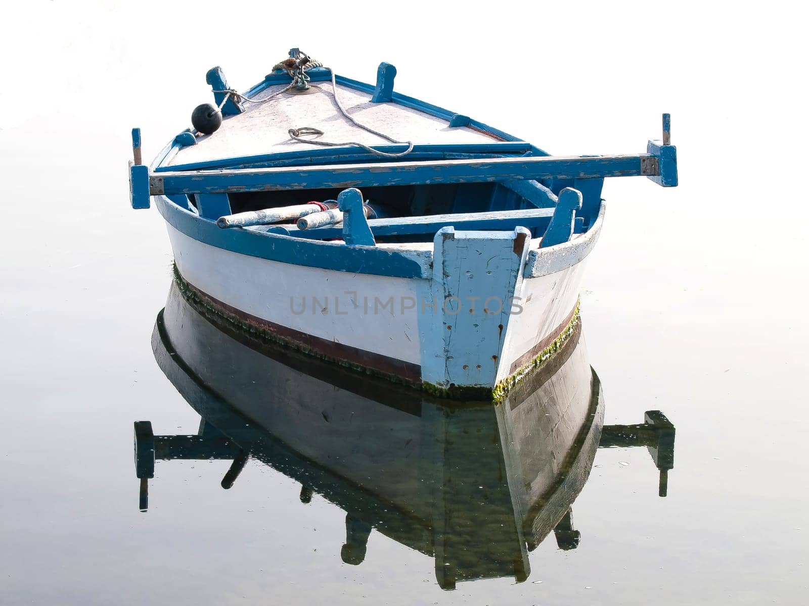 old wooden boat on the sea