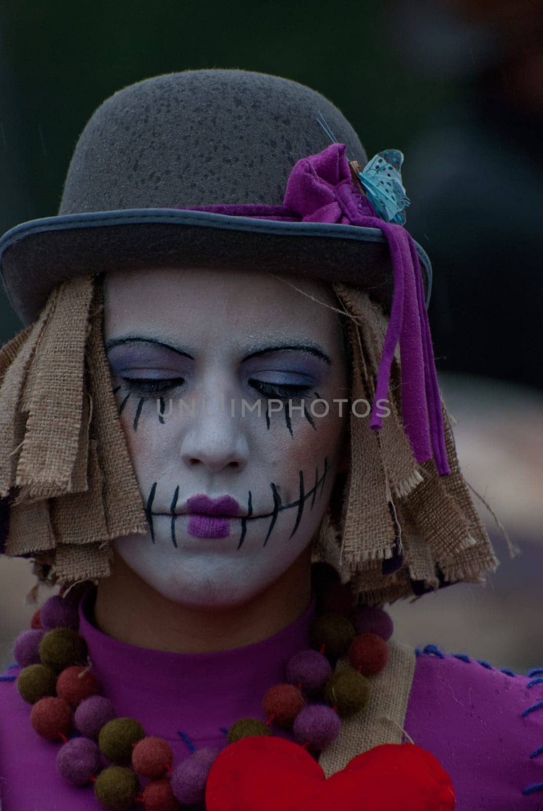 OVAR, PORTUGAL - MARCH 8: Group &#039 Hippies&#039   during the Carnival Parade on March 8, 2011 in Ovar, Portugal.