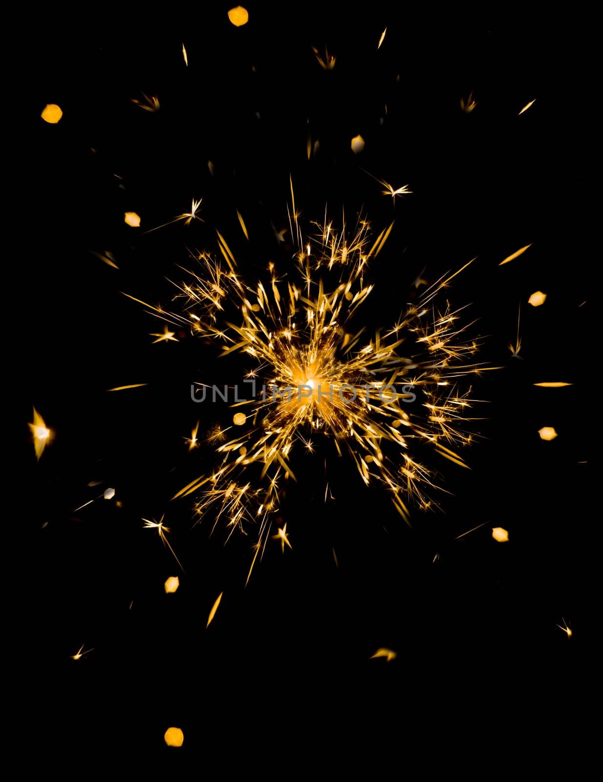 Close up of flames on black background