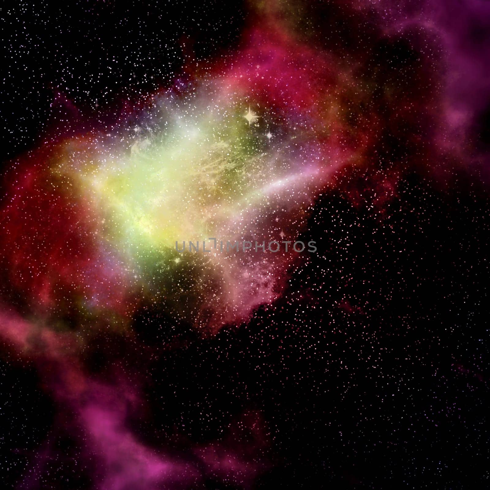 deep outer space gas cloud nebula galaxy and stars