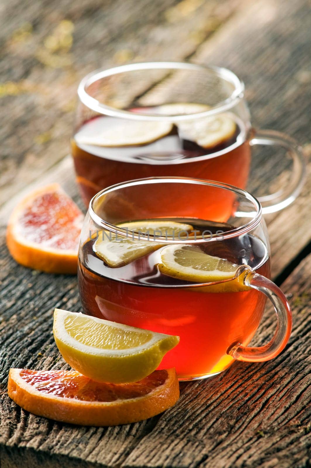 fruit punch in glass close up shoot