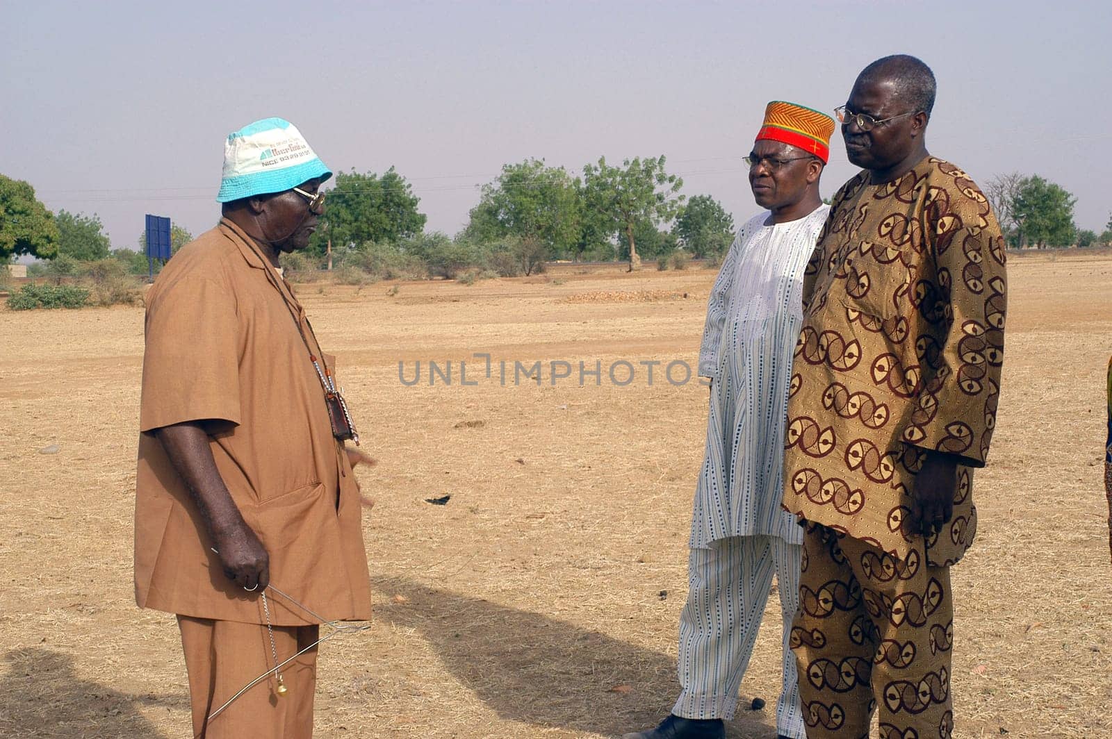 African waterfinder with work in an area of Burkina Faso Faso. Water is not rare in Africa, only it is necessary to drill wells to reach it. The waterfinder thus determines the place exact where to drill because drilling costs 8000 ? and it is not questio