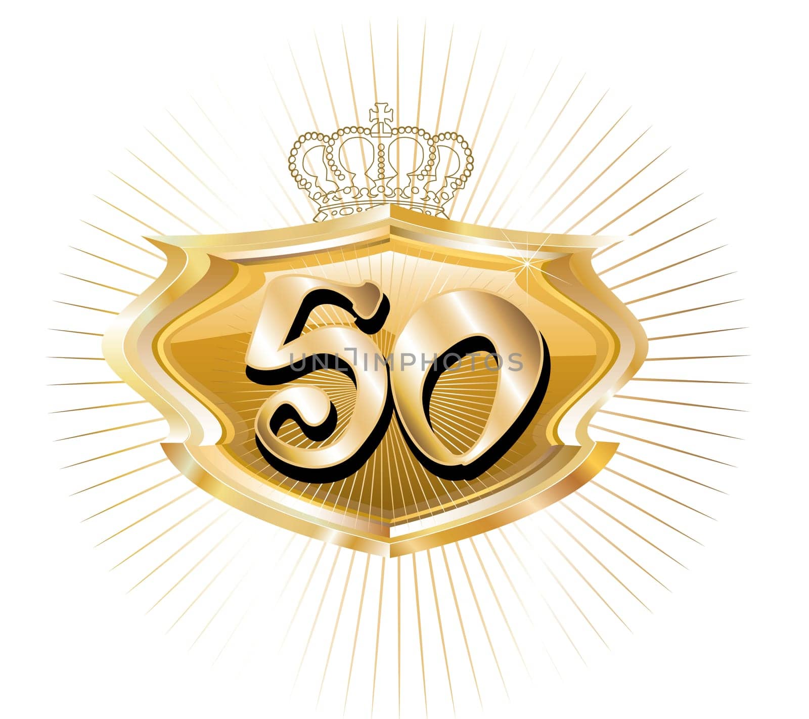 Vector Illustration for Special Birthdays Anniversaries and Occasions. Great for t-shirt or cards.