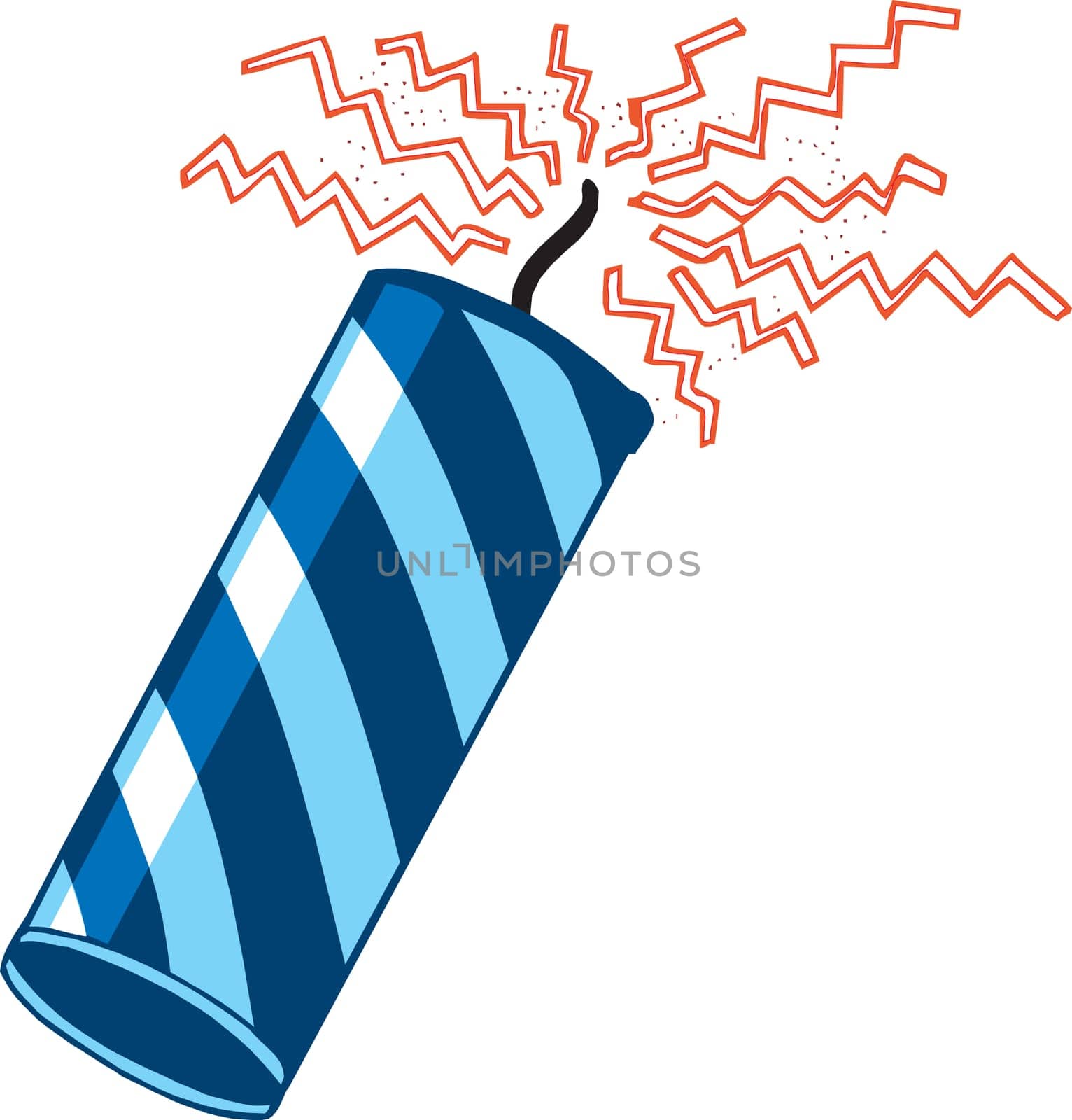 Vector Illustration for the 4th of July Independence. Set of Icons and Buttons.