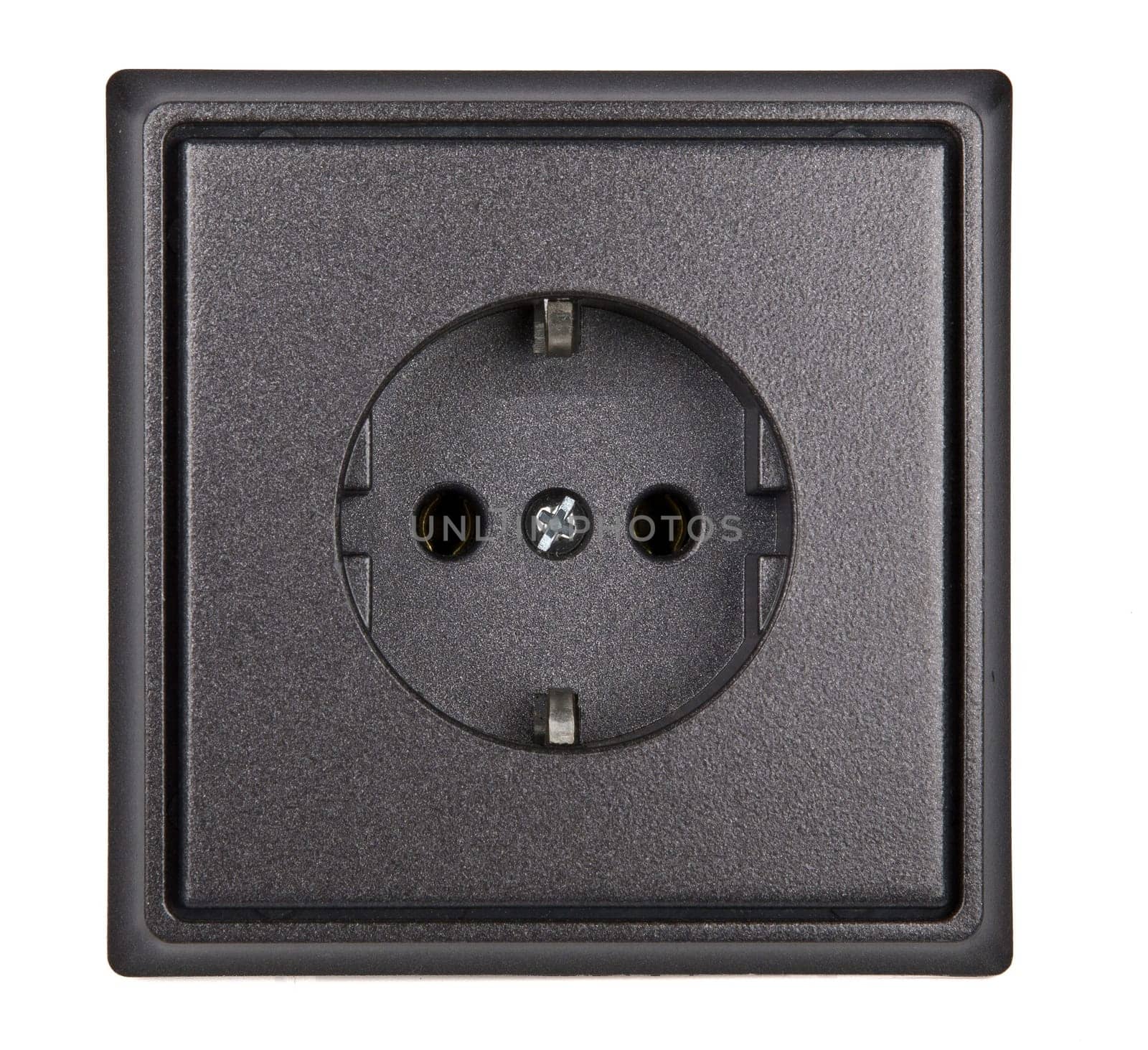 black socket isolated on white background