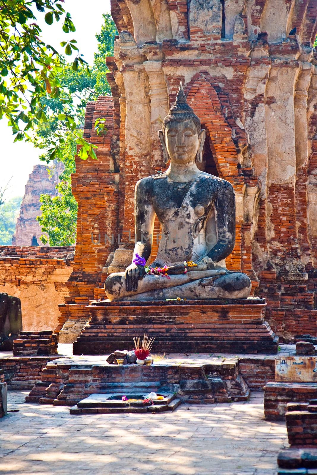 temple of Wat Mararat in Ayutthaya near Bangkok, Thailand