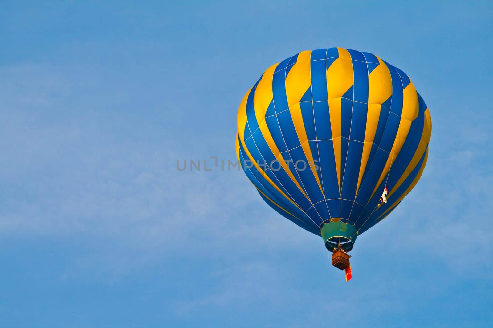 Hot Air Balloon with blue sky