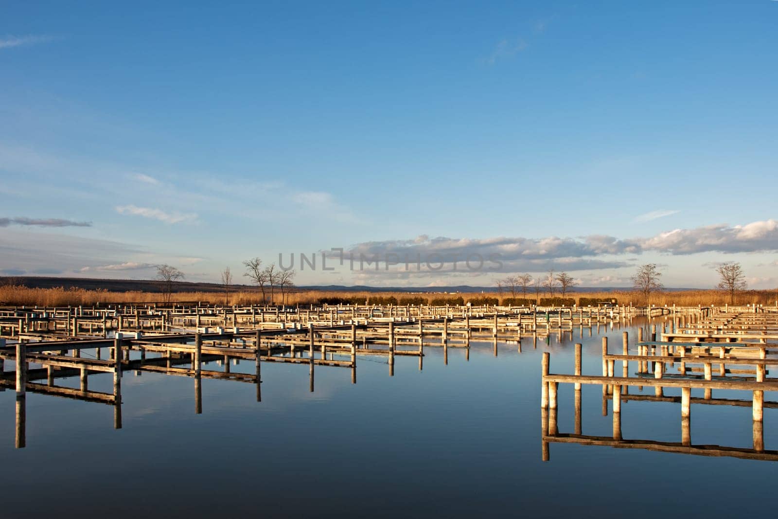 Marina without boats