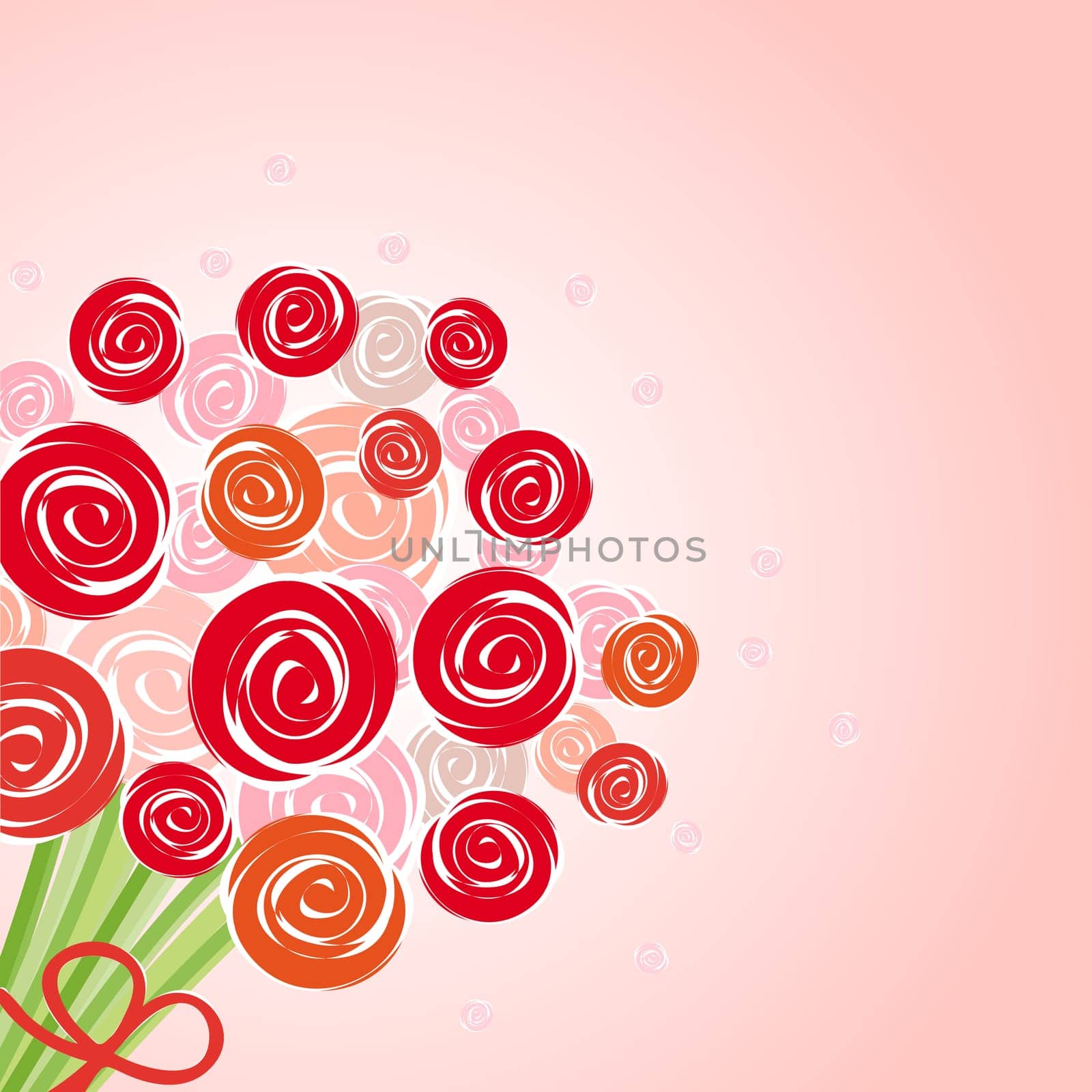 bouquet red flowers