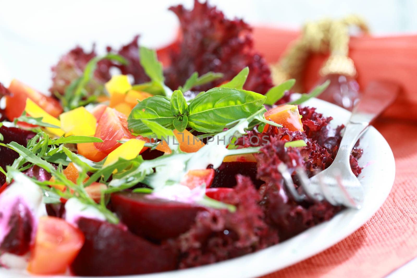 Mixed beetroot salad - healthy eating