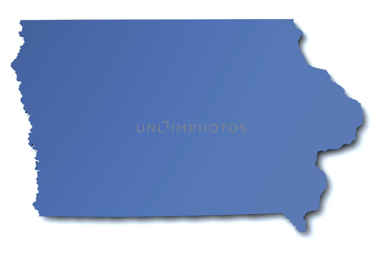 Map of Iowa - United States