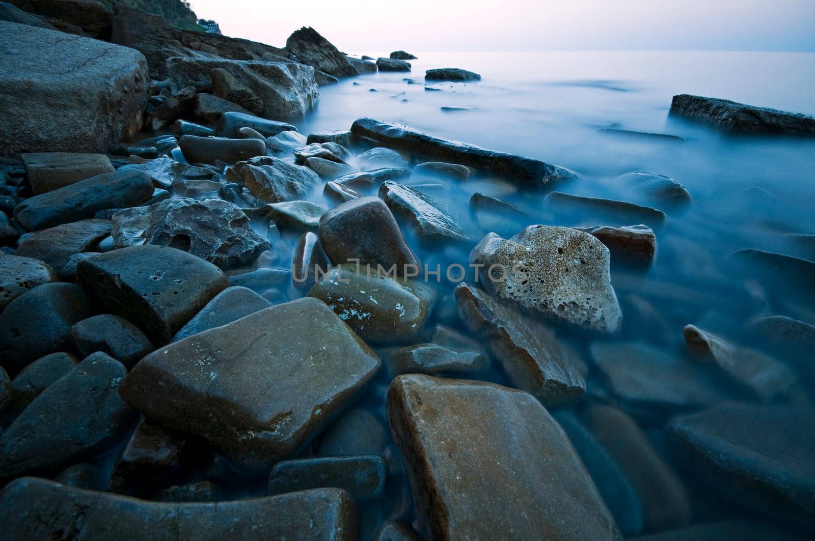 Beautiful seascape at dusk in Piran - Slovenia