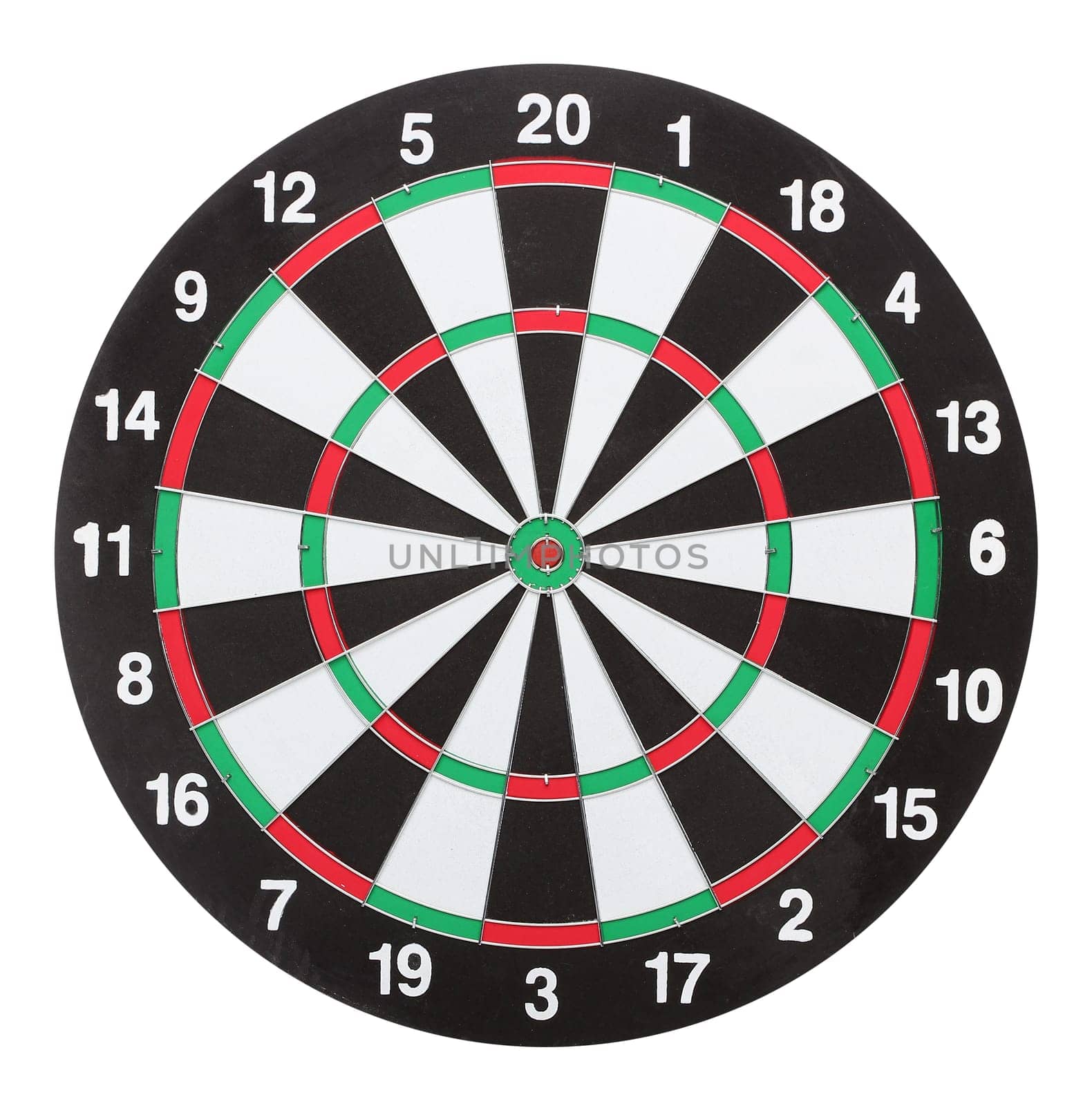 Dartboard isolated on white background