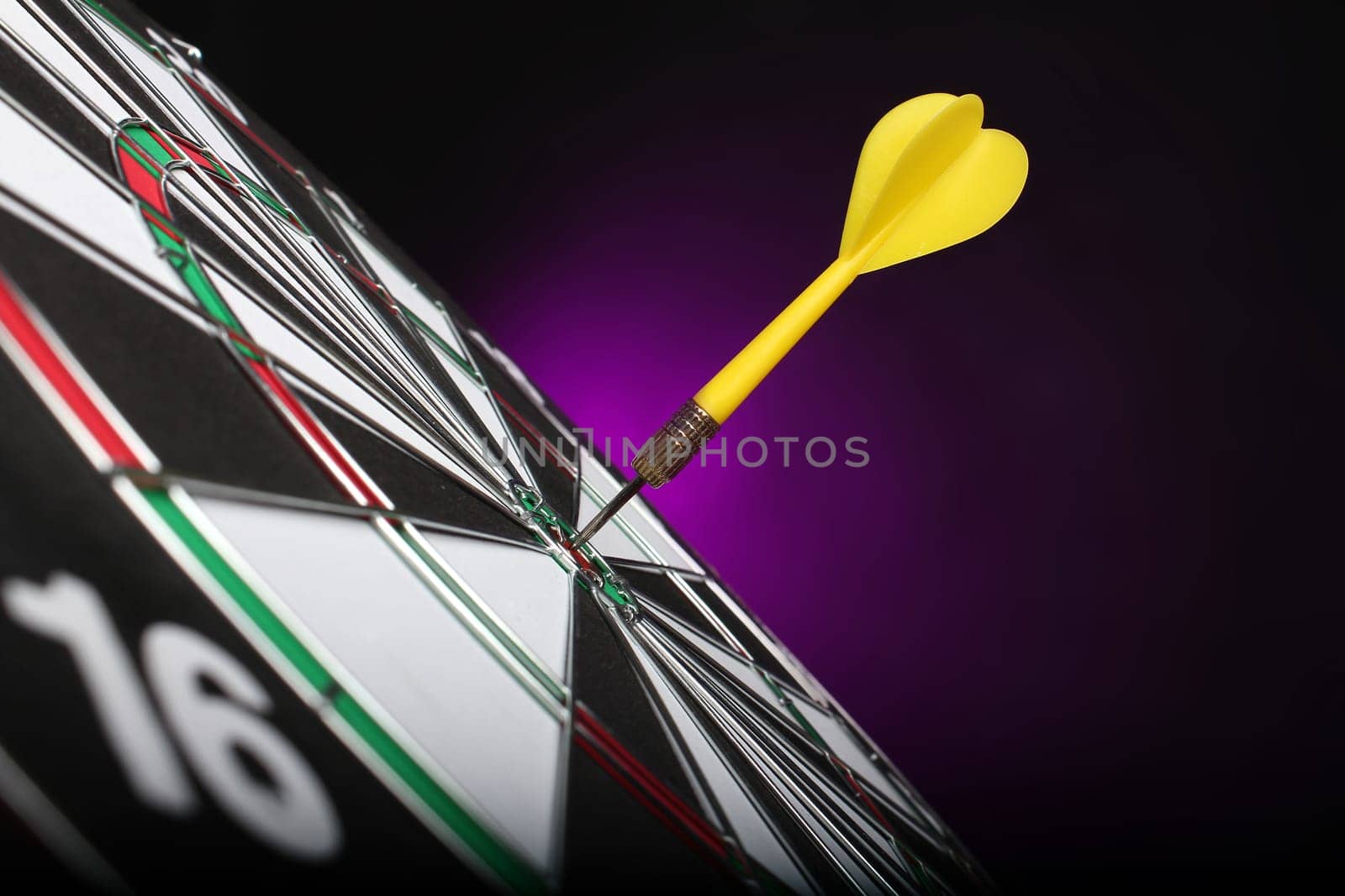 Dartboard bullŽs eye.