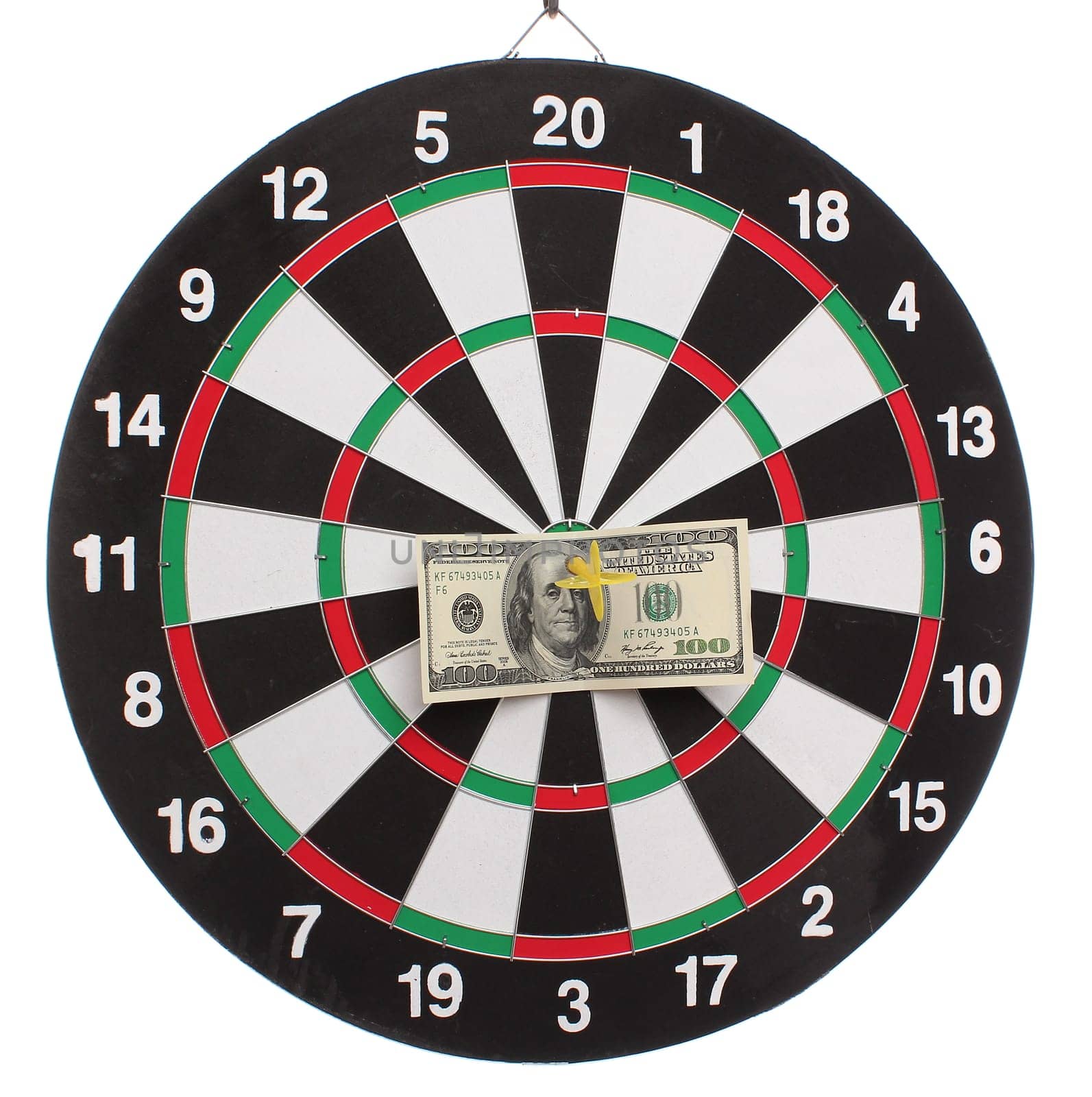 Dollar on bullŽs eye