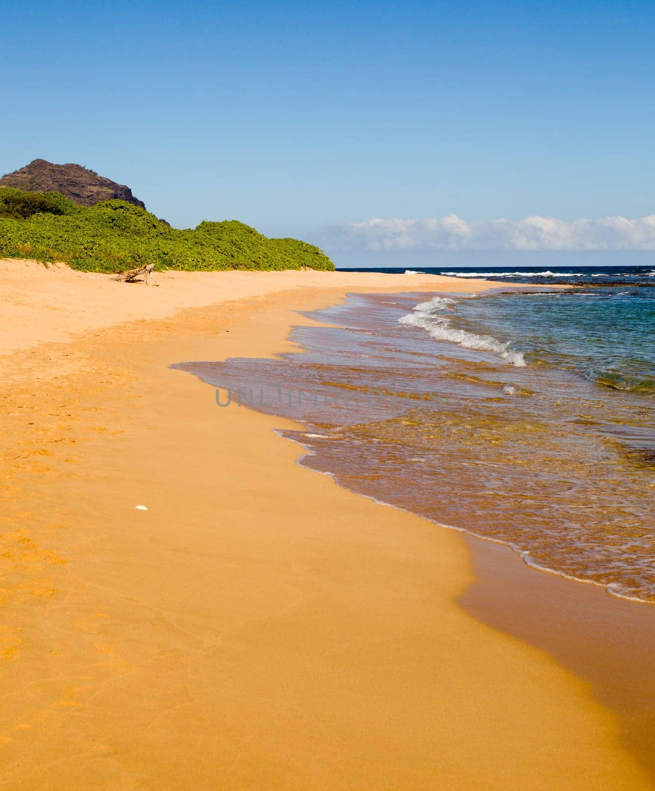 Mahaulepu beach near Poipu on south coast of Kauai