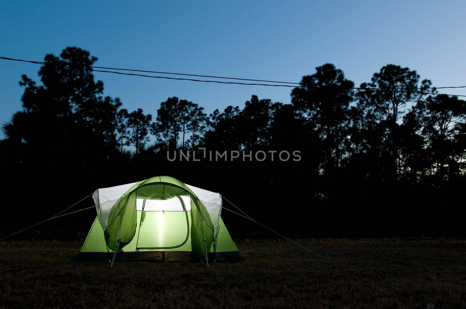 Camping in Backyard