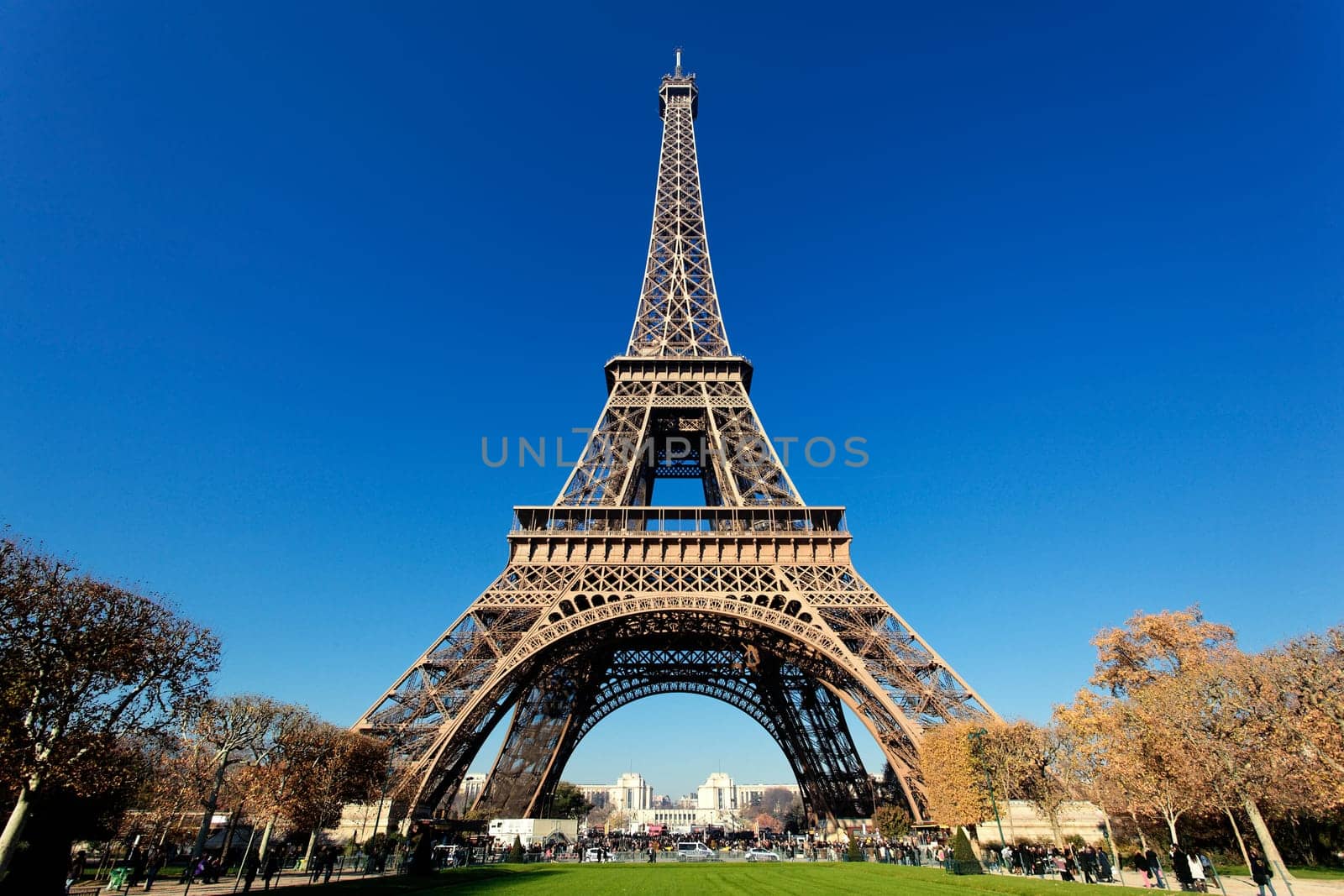 Famous Eiffel tower in Paris with gorgeous colors