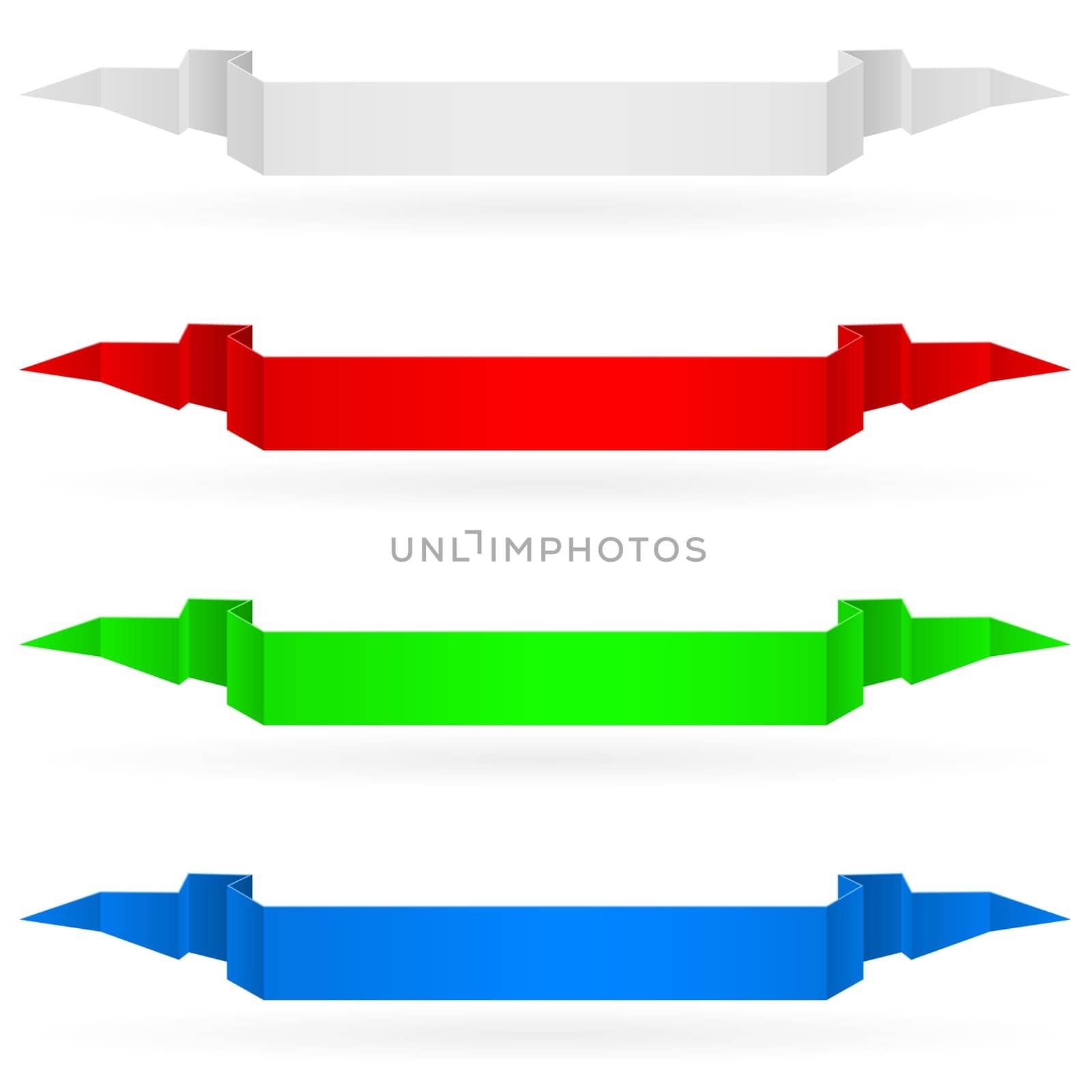 Banners set number three. Illustration on white background for design