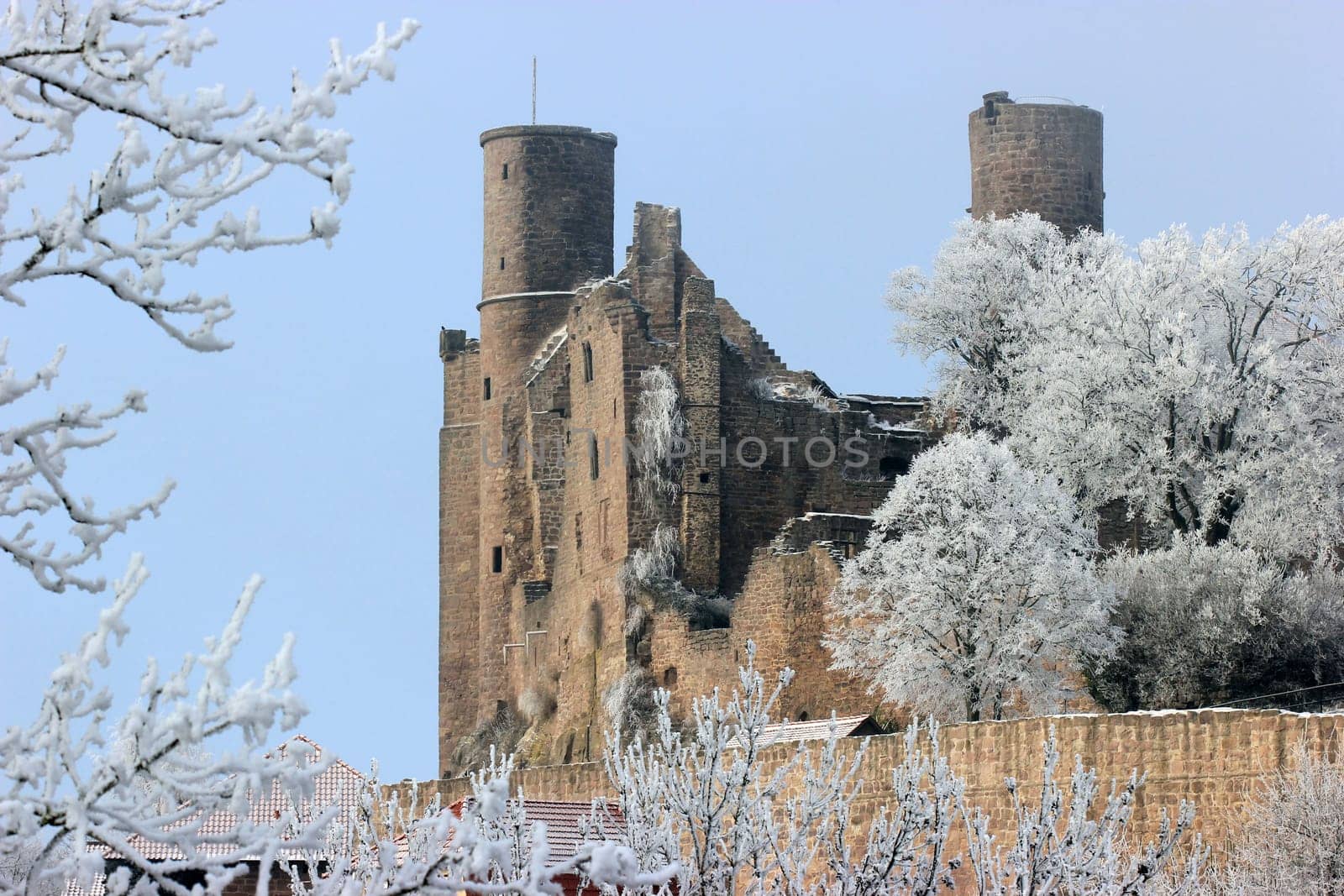 Hanstein Castle in winter