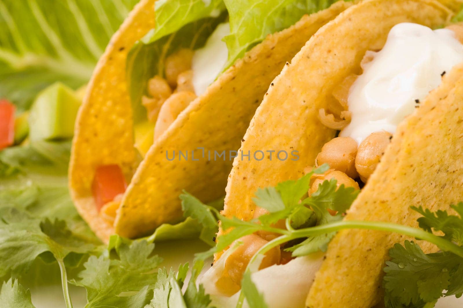 Vegetarian Tacos with Chickpeas.