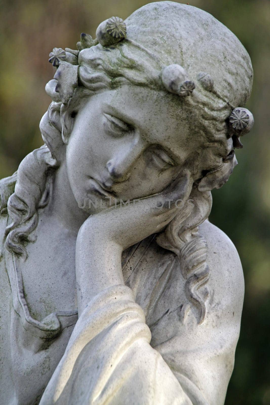 Funerary statue of a grieving woman