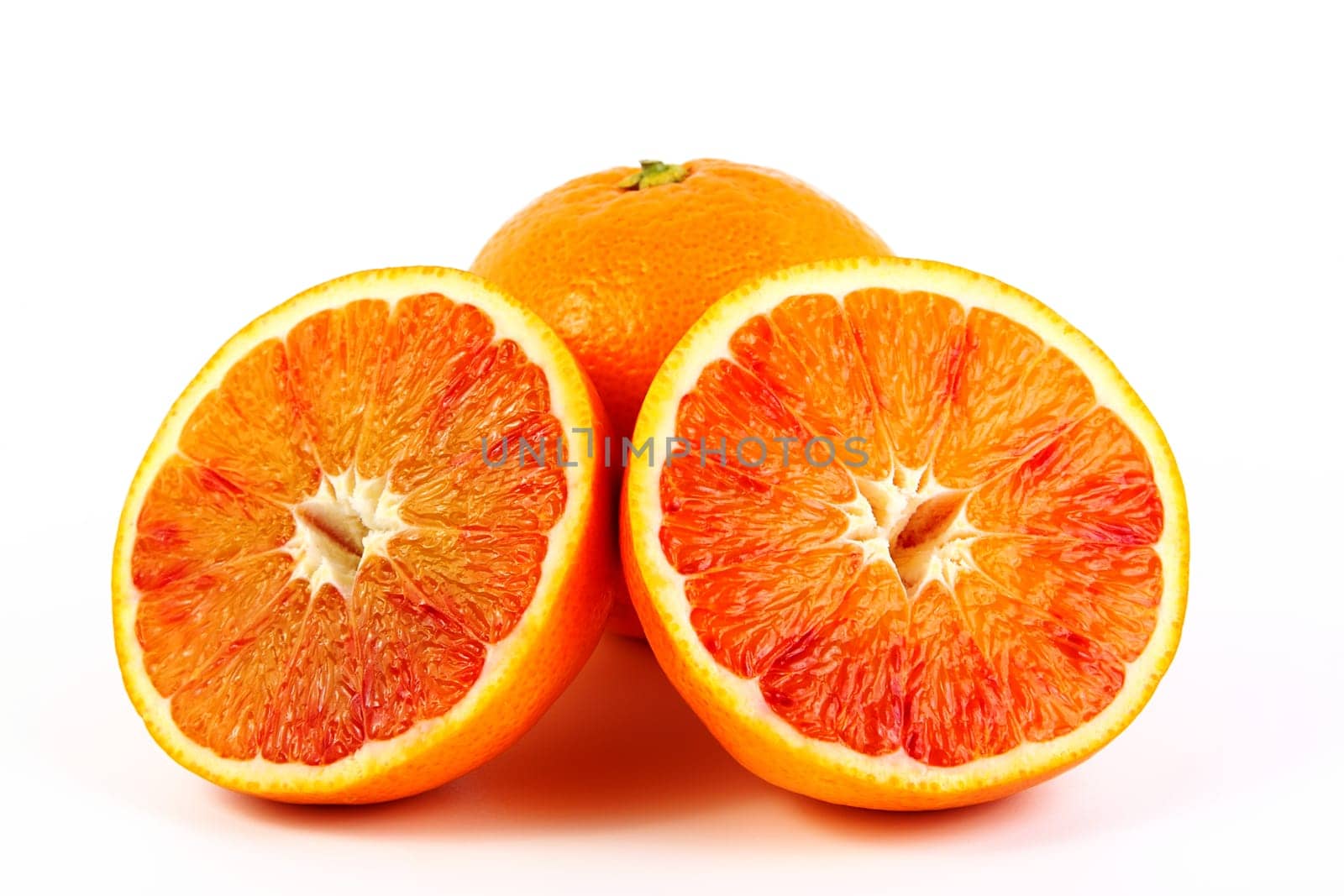 halved blood orange