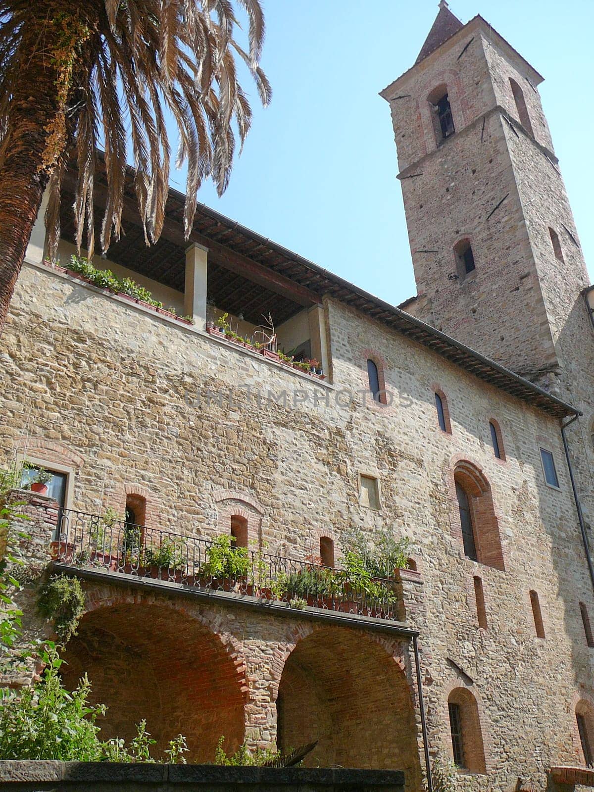 View of the Town of Arezzo in Tuscany, Italy