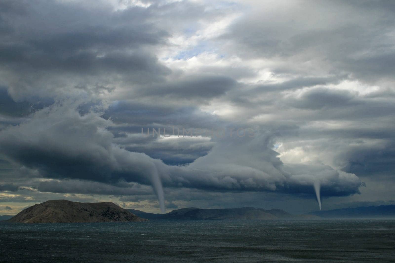 Tornado over water