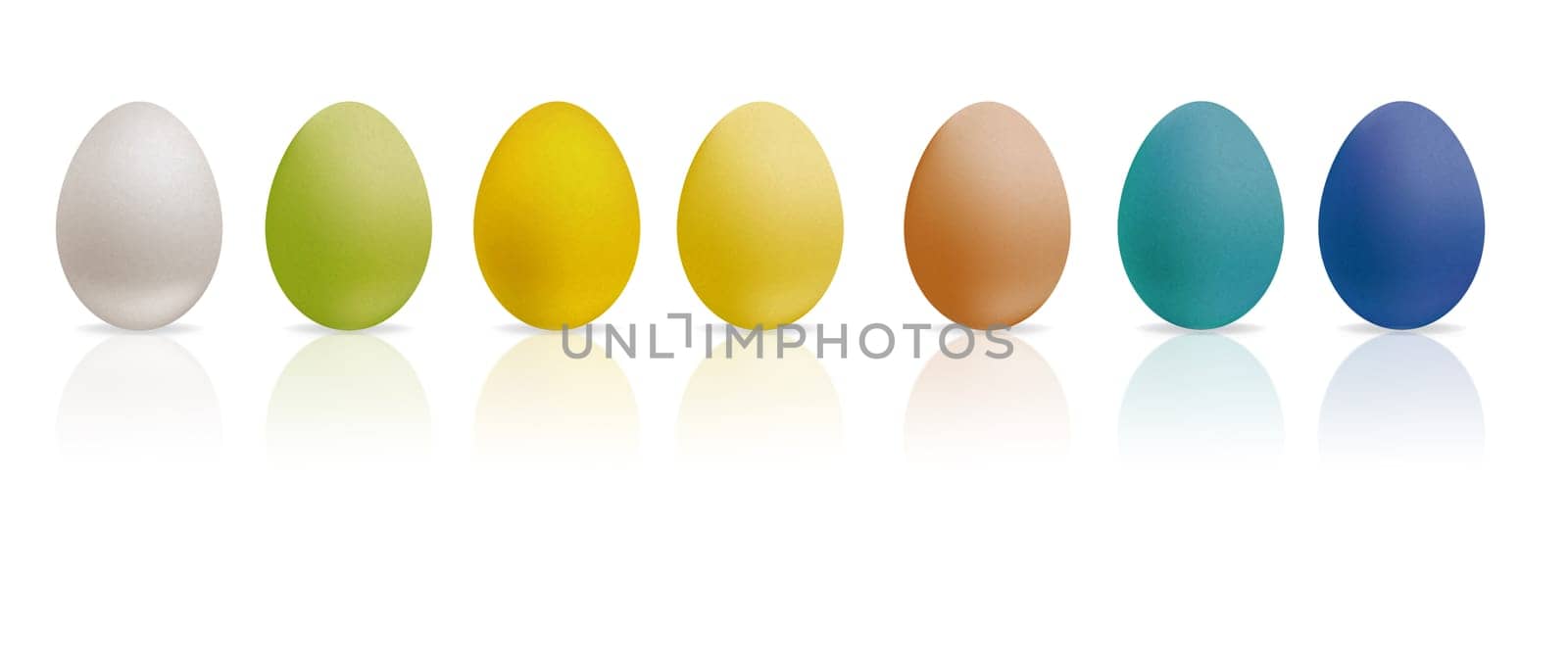 Colorful Easter Eggs Illustration