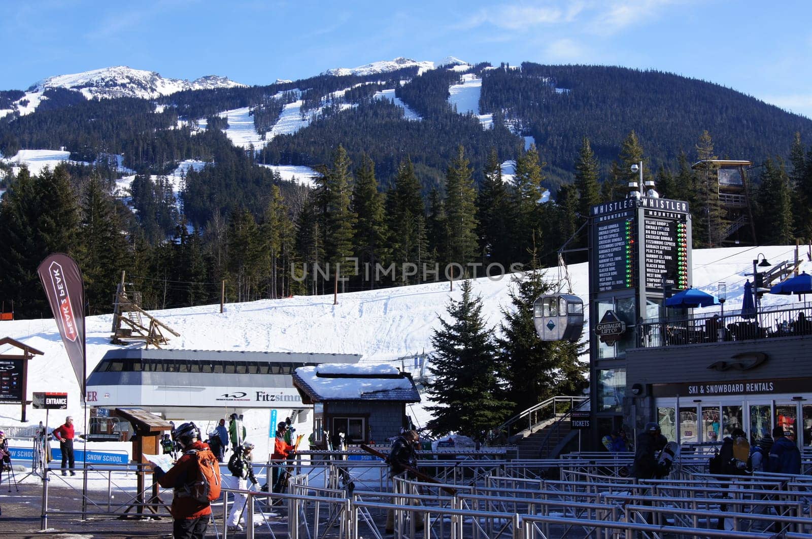 Ski Slopes Whistler, Canada