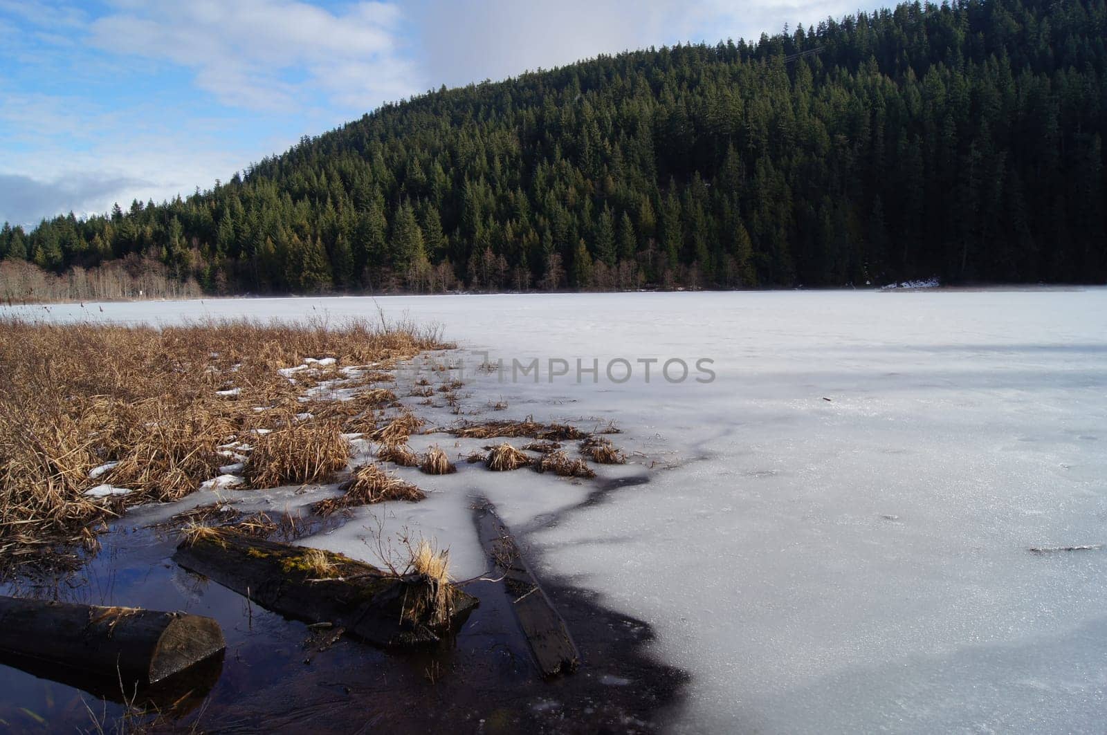 Frozen lake