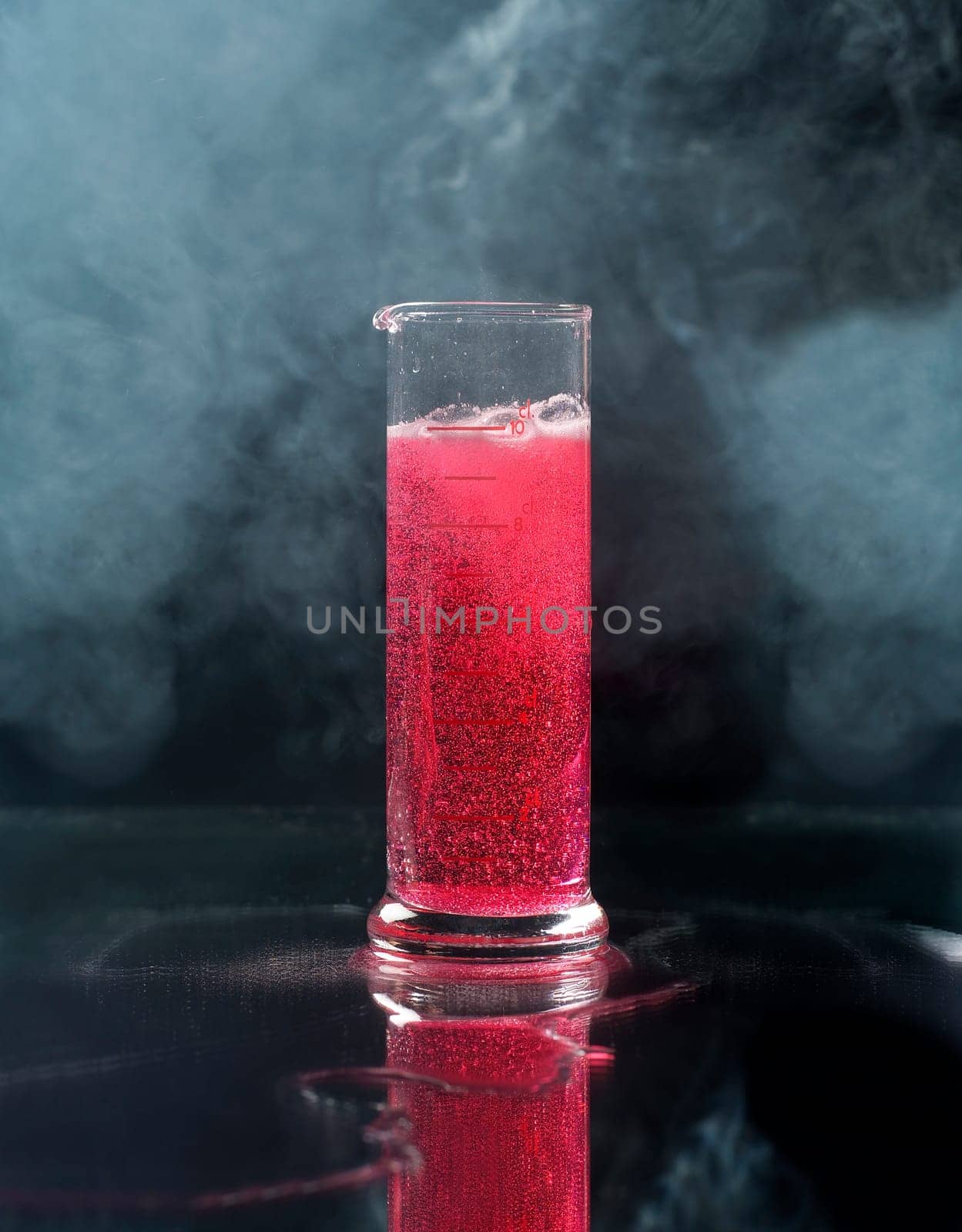 Laboratory Glass with red liquid